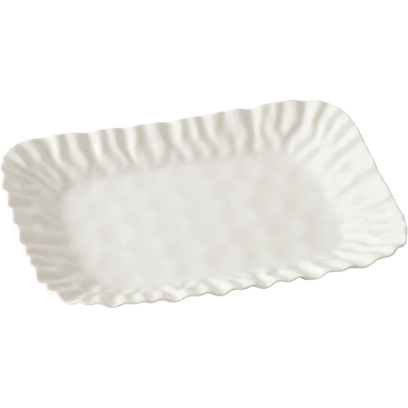 Mascali Bianca Small Deep Tray, 12" x 8" x 1"