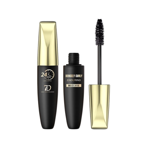 Mascara Black Silk Fiber Formula for Volume, Length and Curl, Comb Brush for Defined Lash Makeup, 1 Pack, 0.4 oz