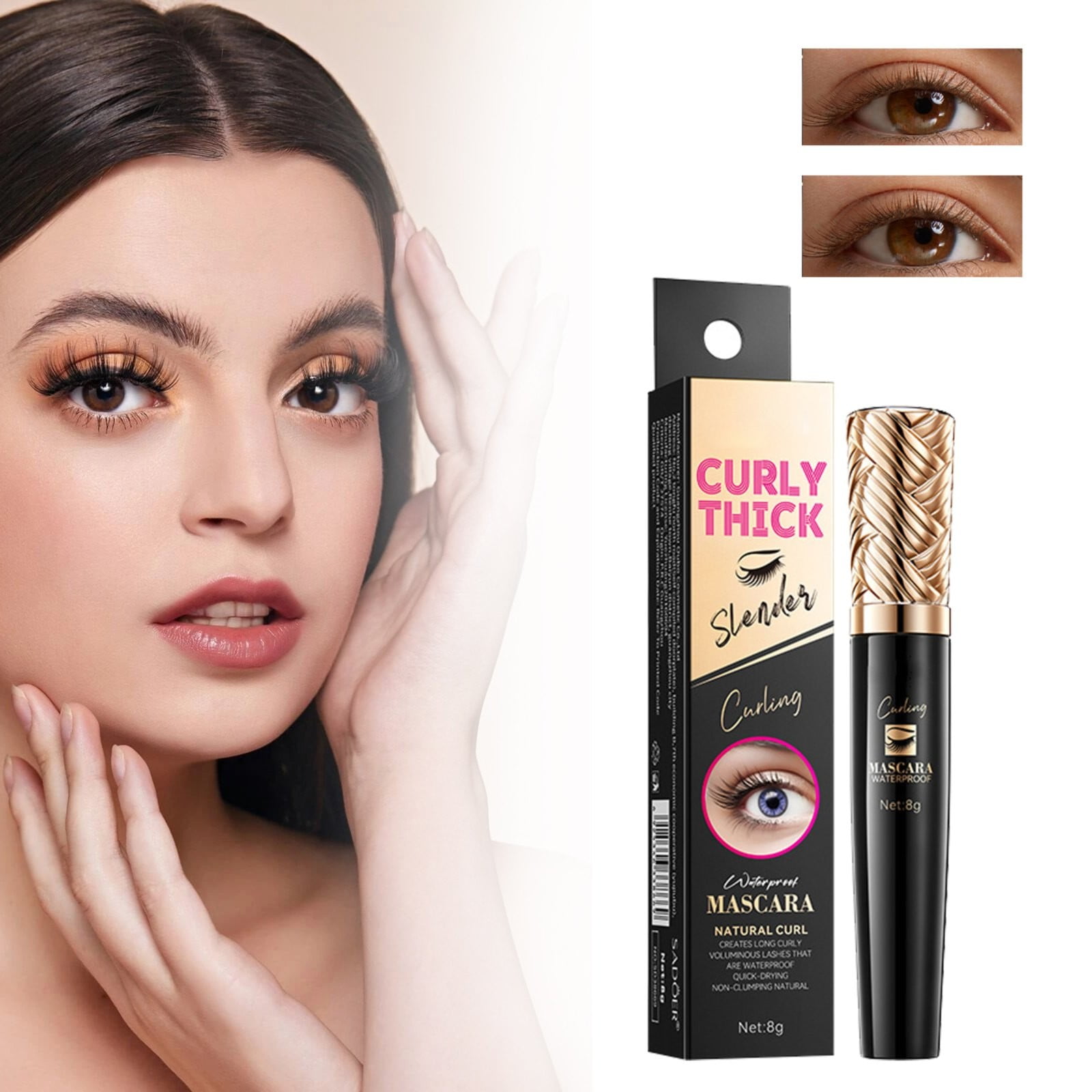 Mascara Long Lasting & Proof Silk Fiber Mascara Volume and Length Black
