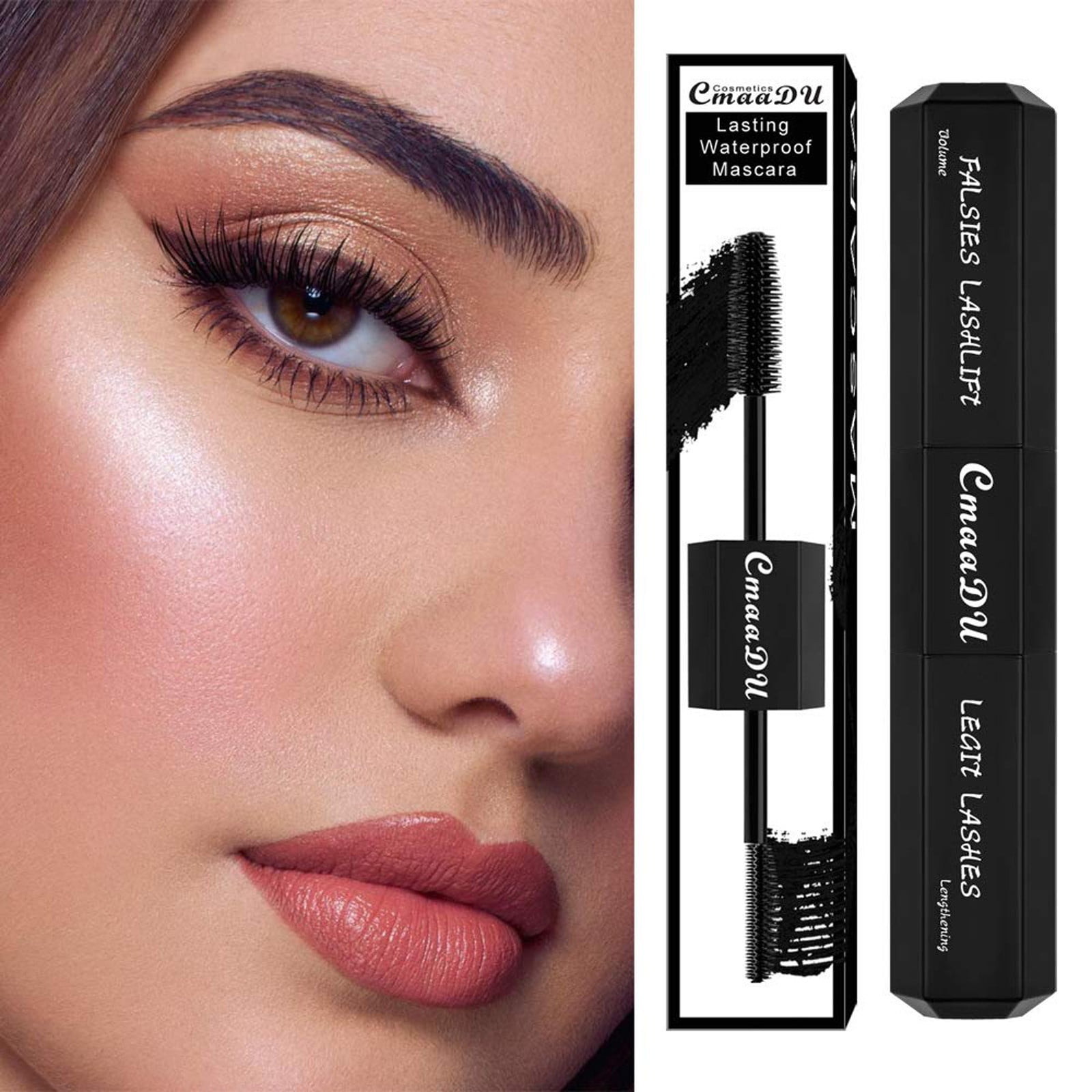 Mascara Makeup Thrive Mascara Head Plastic Brush DoubleHeaded Curling