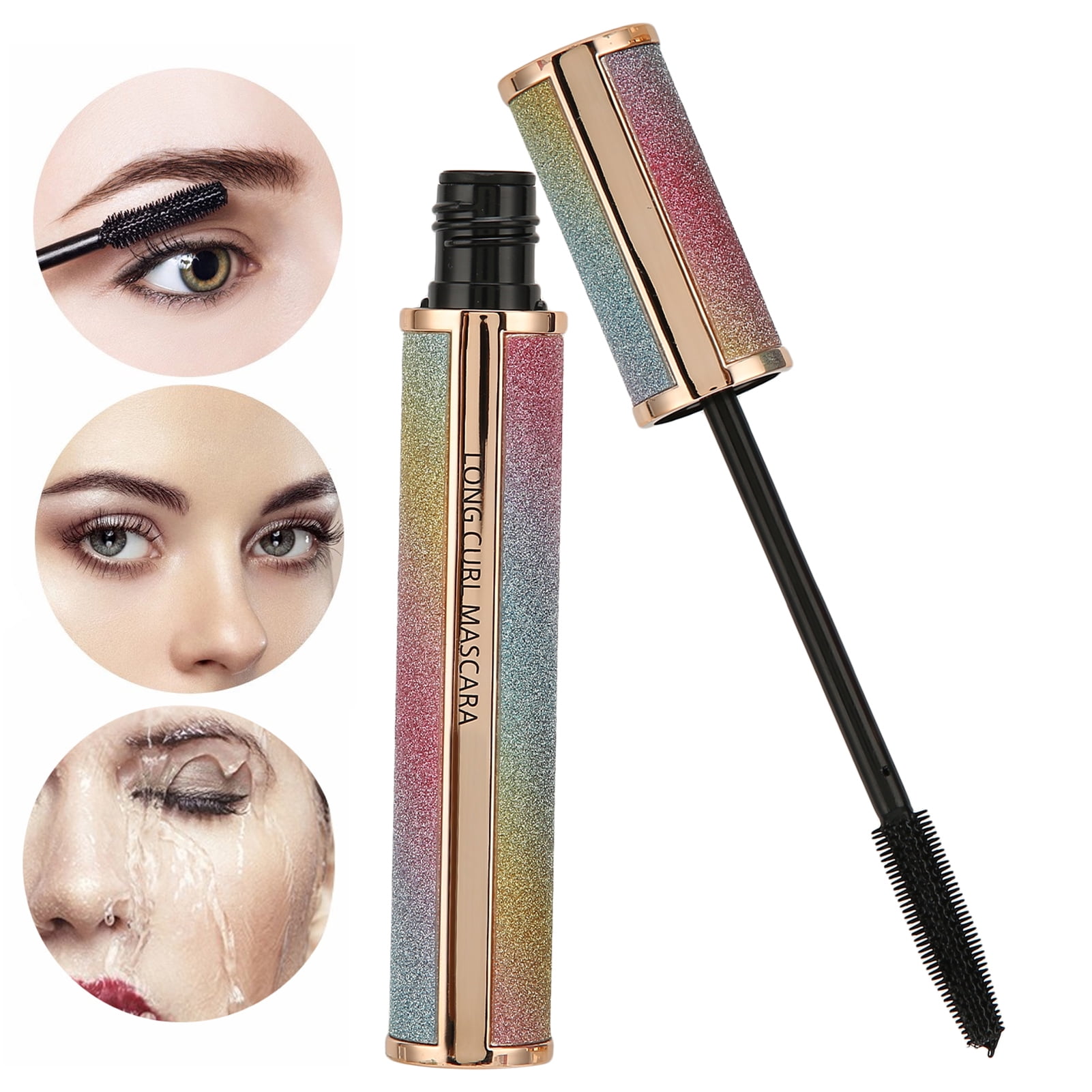 Mascara Makeup, Waterproof Mascara Boosts Lash Volume, Length