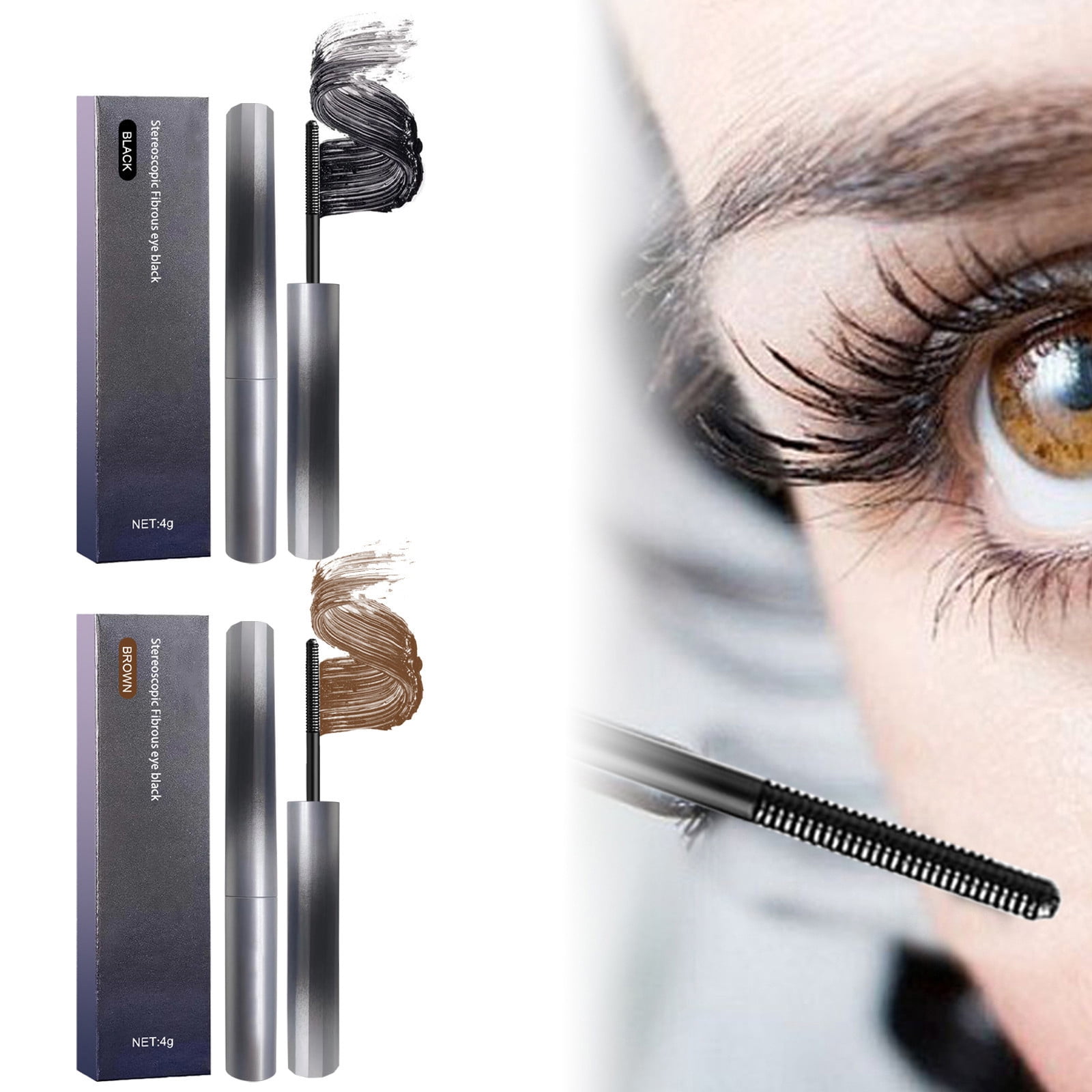 Mascara Metal Mascara Iron 3D Curling Eyelash Iron Mascara, Bristleless