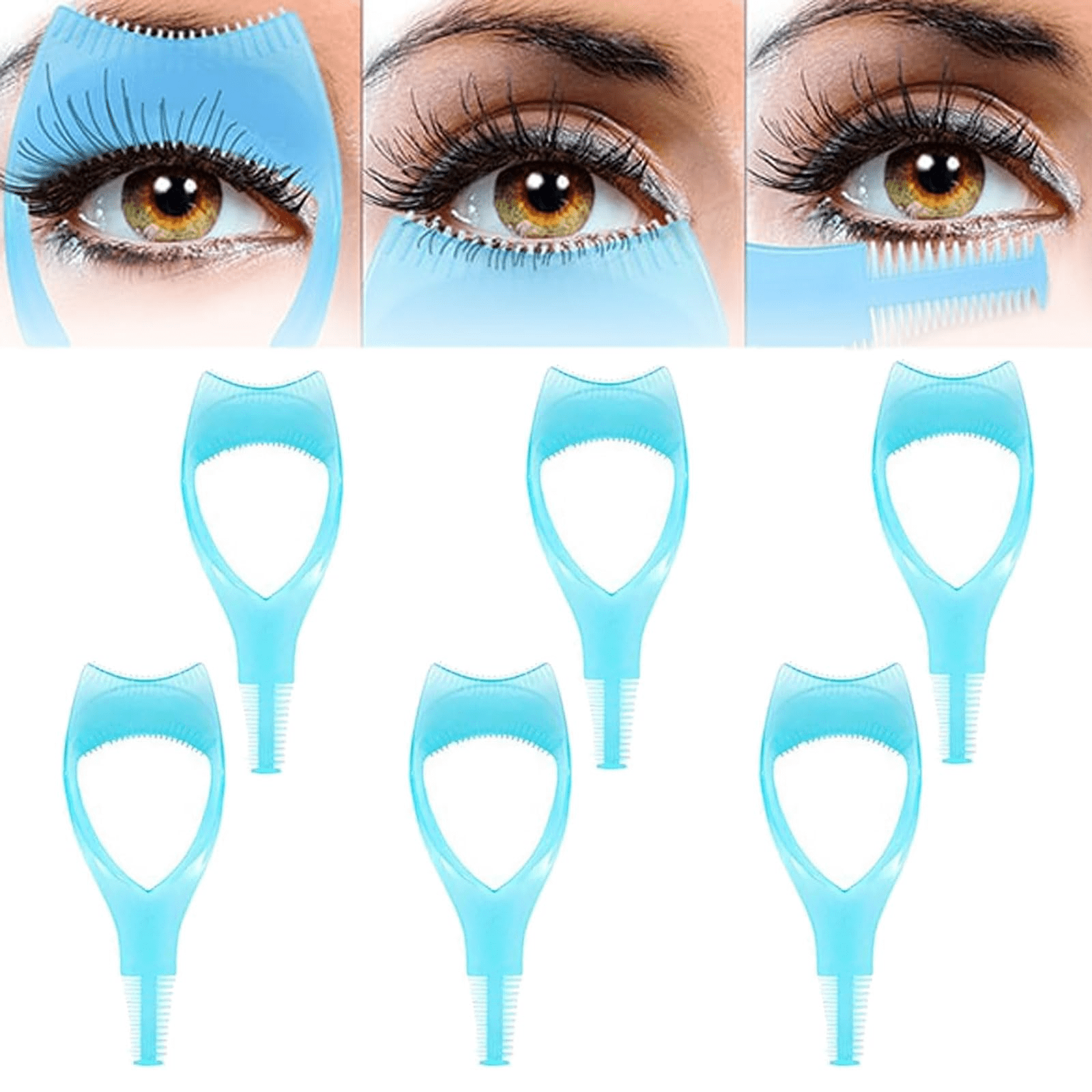 Mascara Shield Applicator Guard, 3 in 1 Eyelashes Tools Mascara Shield Applicator Guard, 3 in 1