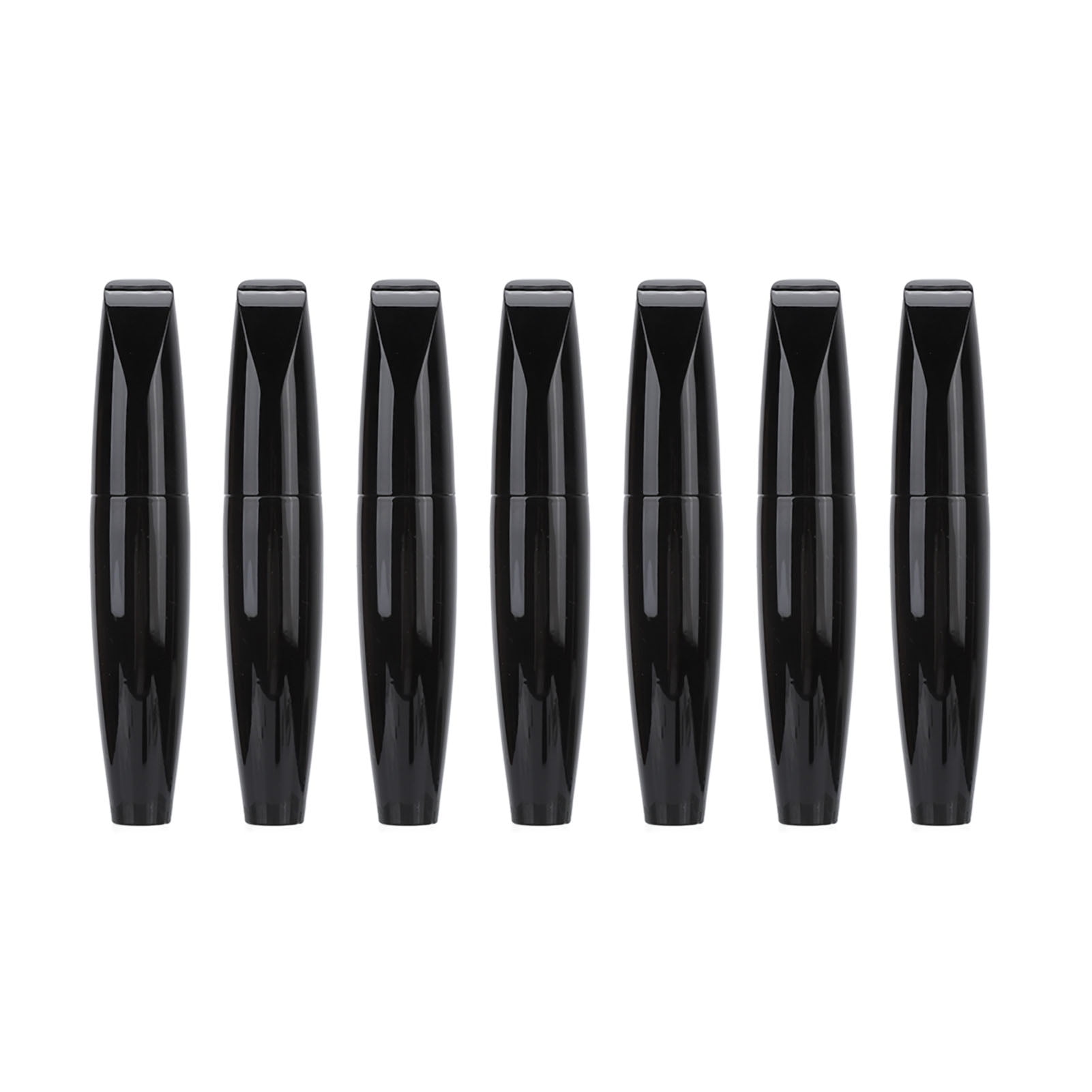 Mascara Tube 7 Pcs 15ml Sealed Glossy Black Thin Soft Brush Head DIY