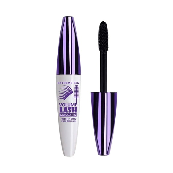 Mascara Volume and Length,Extentionist Mascara,5D Fiber Large Brush Mascara - Waterproof Smudge-Proof, Long Curling Volumizing, Clump-Free Lash Thickening Makeup(MulticolorA)