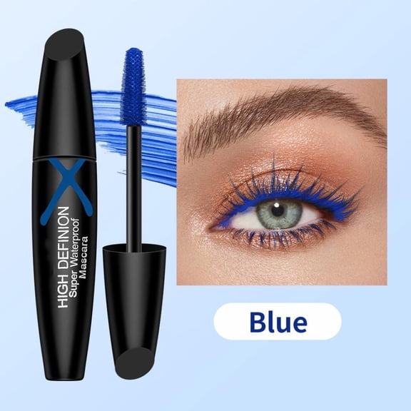 Mascara, Volumizing Lengthening Lash Mascara with Smooth Brush, Long Wearing Smudge Resistant Makeup for Daily and Party Use, 10ml