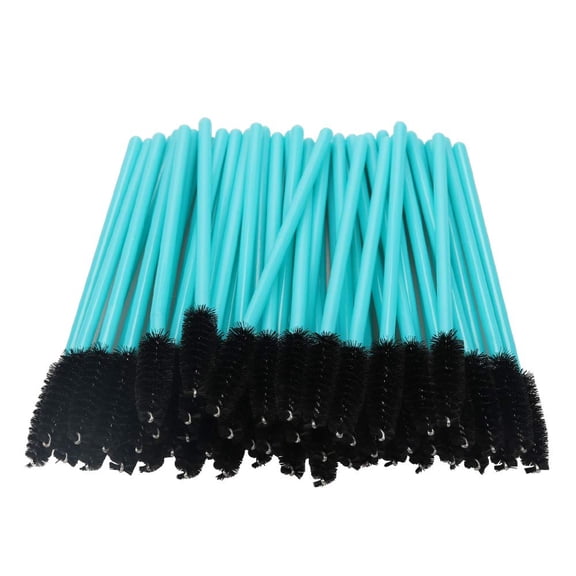 Mascara Wands, 300 Pack Disposable Lash Brushes for Eyelash Extensions Makeup Brush Bulk Tool Set, Blue/Black