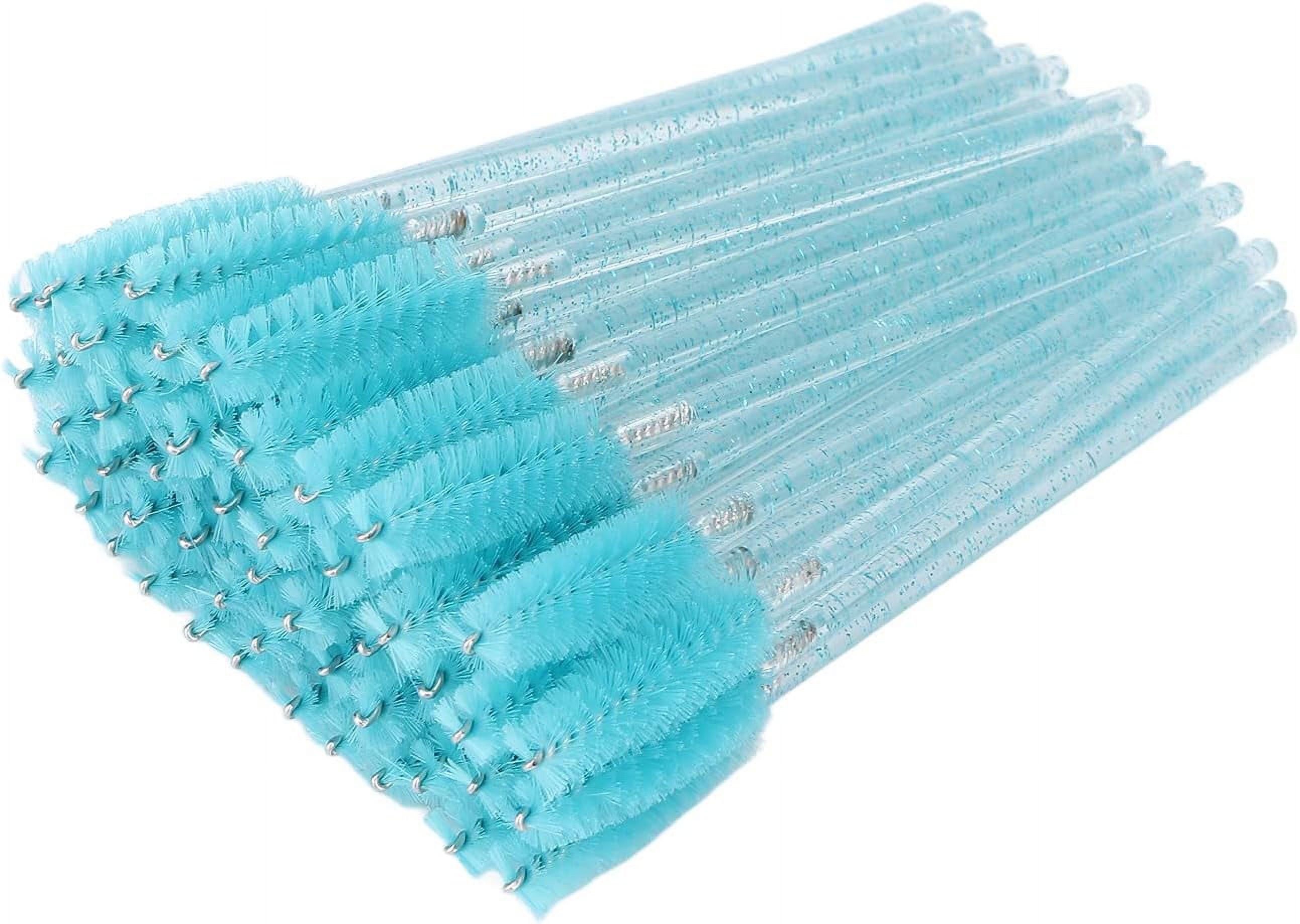 Mascara Wands, Flexible 50pcs Spiral Brush Head Makeup Tool Clean Mascara Brush Wands Dual