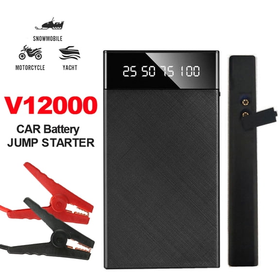 Mascarry 12V Portable Car Emergency Starter Ultra-thin 10000mAh Power Bank Charger Kit