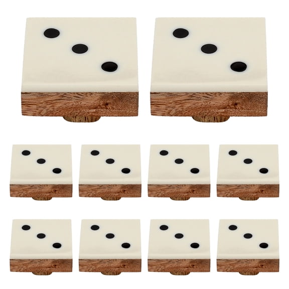 Mascot Hardware Casino 1-3/7 In. Numero 3 Cabinet Knob - Pack of 10