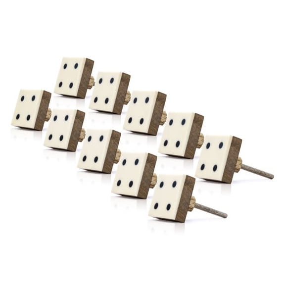 Mascot Hardware Casino 1-3/7 In. Numero 4 Cabinet Knob - Pack of 10