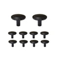 thumbnail image 1 of Mascot Hardware Contemporary 1-2/9 In. Hardware Cabinet Knob Matt-Black-Pack-40, 1 of 5