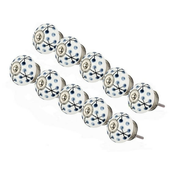 Mascot Hardware Dotted Tree 1-1/2 In. Grey Cabinet Knob - Pack of 10