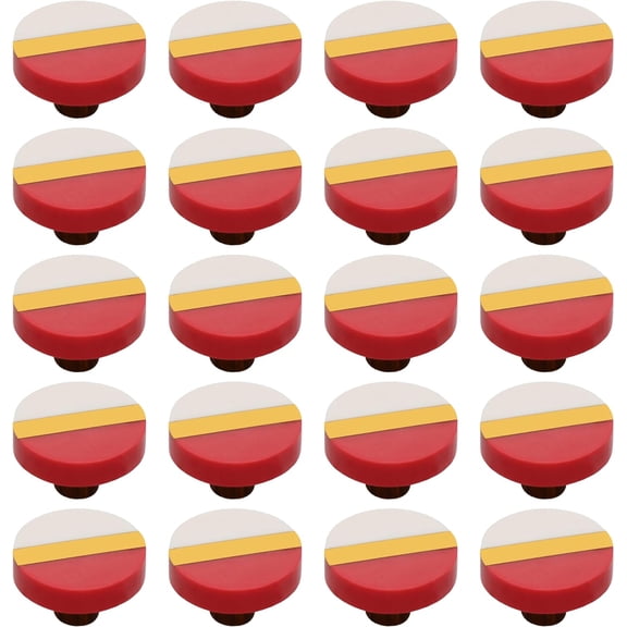 Mascot Hardware Fusion 1-1/2 In. Center Bar & Carmine Resin Cabinet Knob - Pack of 20