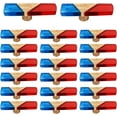 thumbnail image 1 of Mascot Hardware Fusion 2-7/8 In. Red & Smoky Blue Wood Cabinet Knob - Pack of 20, 1 of 5