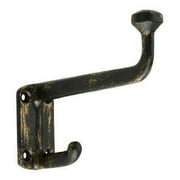Mascot Hardware HK030ABP 4.5 in. Straight Antique Brass Hat & Coat Hook&#44; Pack of 5