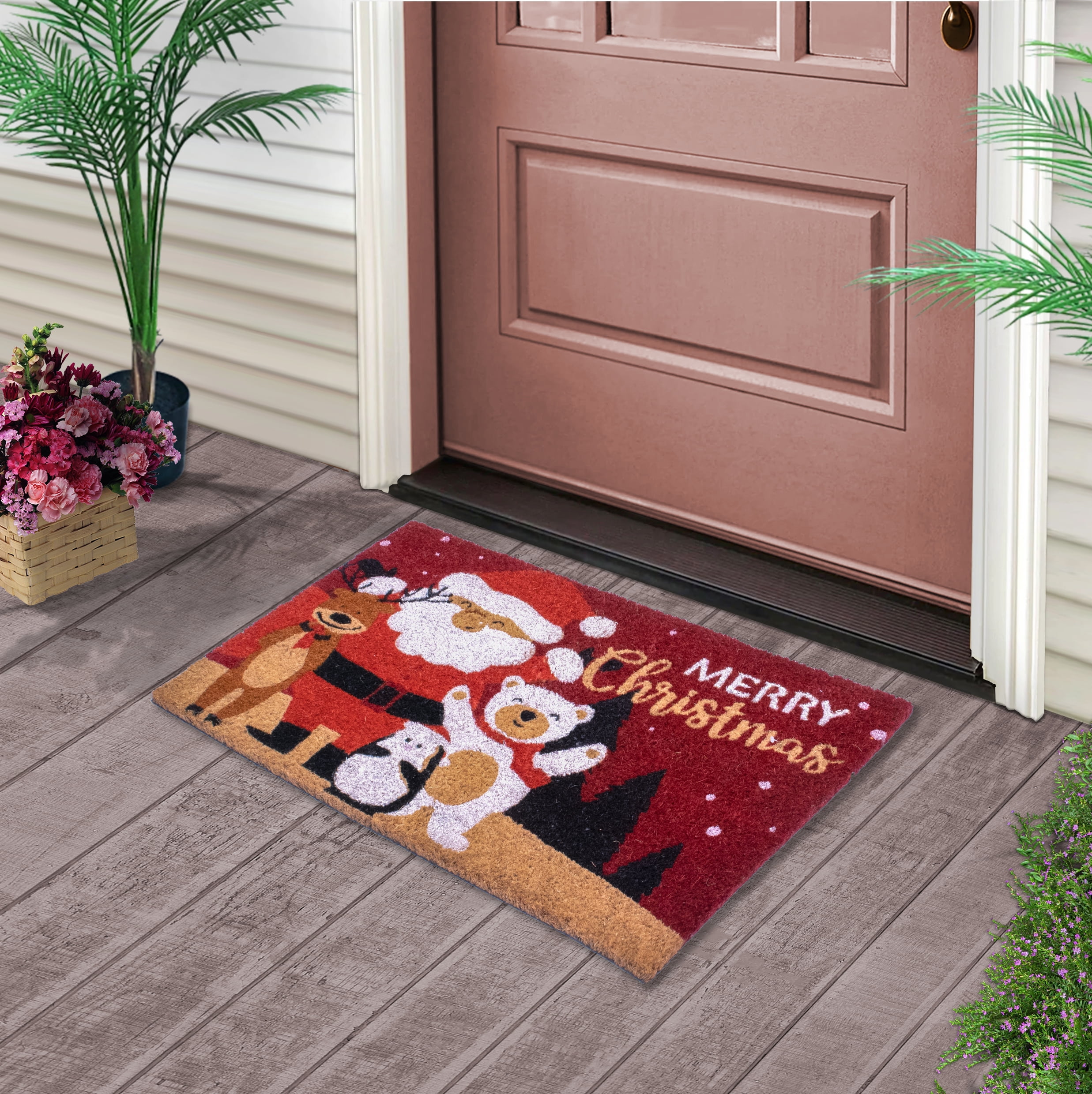 Mascot Hardware HeavyDuty Christmas Doormats 28X 18 Inches Funny