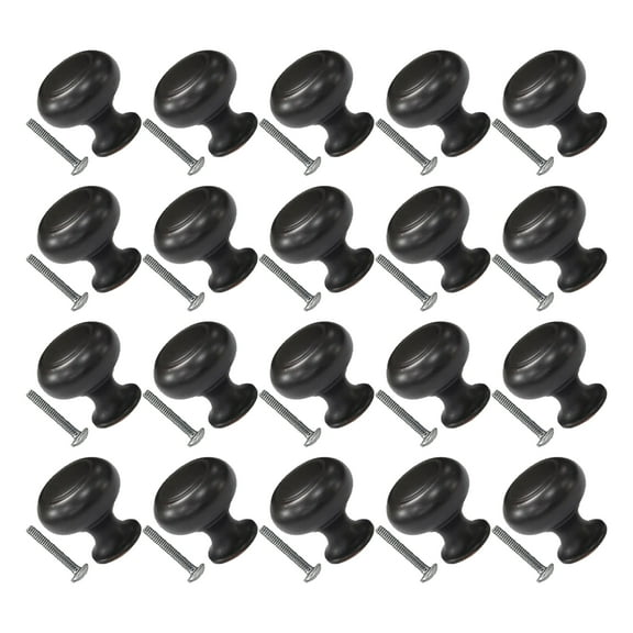 Mascot Hardware Infinity 1-1/6 in. Oil Rubbed Bronze Round Metal Cabinet Knobs - Pack of 20