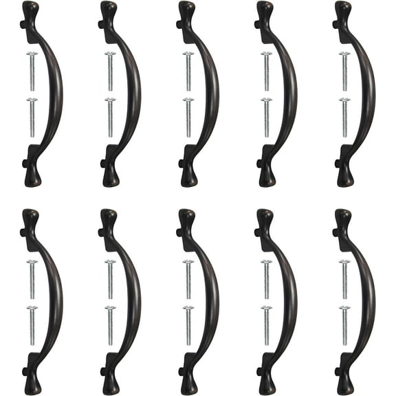 Mascot Hardware Long Footed 3-3/4 In (96Mm) Oil Rubbed Bronze Drawer Pull - Pack of 10