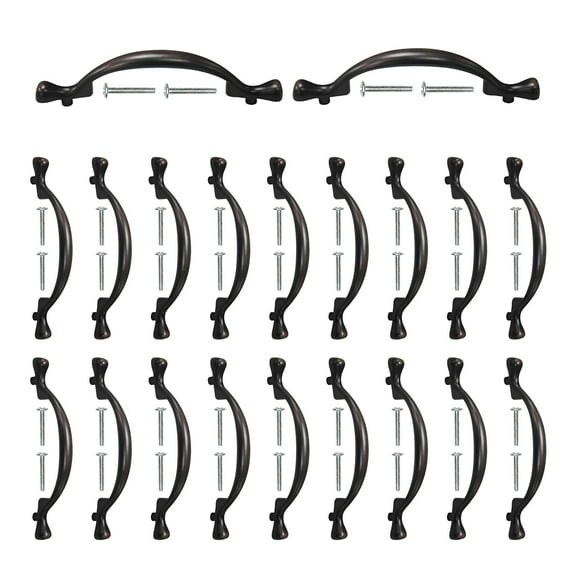 Mascot Hardware Long Footed 3-3/4 In (96Mm) Oil Rubbed Bronze Drawer Pull - Pack of 20