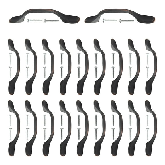 Mascot Hardware Modern 3 In. (76Mm) Oil Rubbed Bronze Drawer Pull - Pack of 10