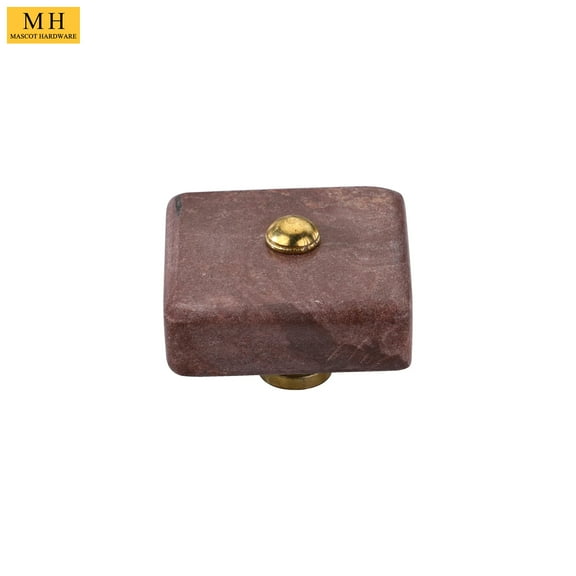 Mascot Hardware  Oceanside 1-1/2 In. Smoky Effect Marble Cabinet Knob Smokey-Brown-Pack-1