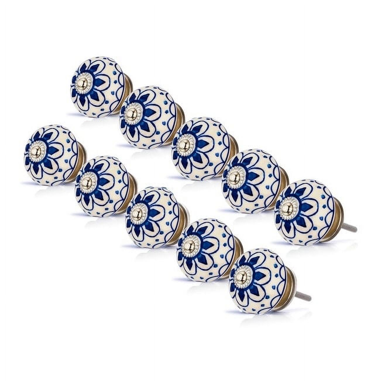 Mascot Hardware Omaha Washed Blue Knob Pack Of 10