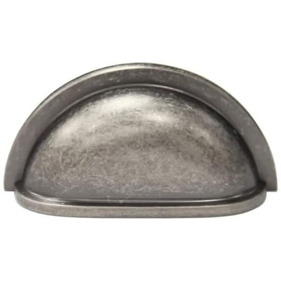 Mascot Hardware Shell 3 In. (76Mm) Antique Pewter Cup Drawer Pull - Pack of 16