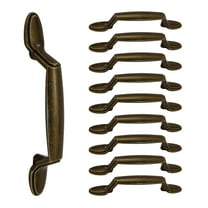 Mascot Hardware Spoon Footed 3 In. (76Mm) Antique Brass Drawer Pull - Pack of 10