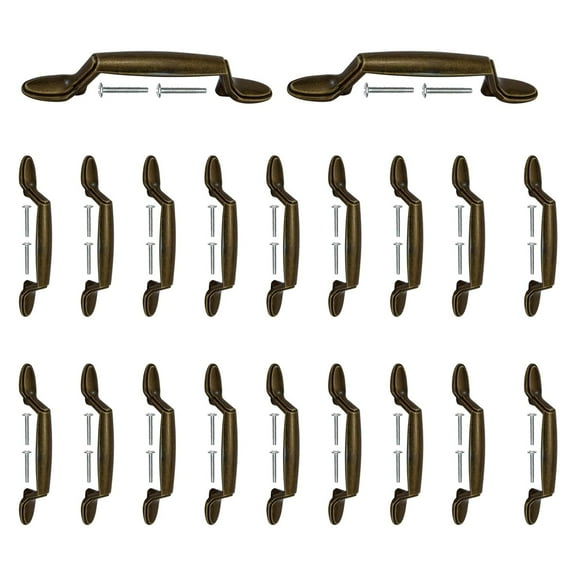 Mascot Hardware Spoon Footed 3 In. (76Mm) Antique Brass Drawer Pull - Pack of 40