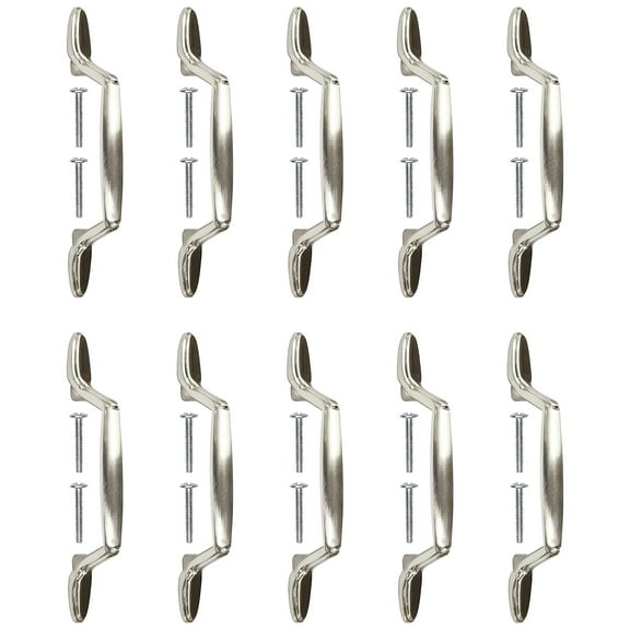 Mascot Hardware Spoon Footed 3 In. (76Mm) Satin Nickel Drawer Pull - Pack of 20