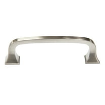Mascot Hardware Square Base 3 In. (76Mm) Satin Nickel Drawer Pull (10-Pack) - Pack of 10