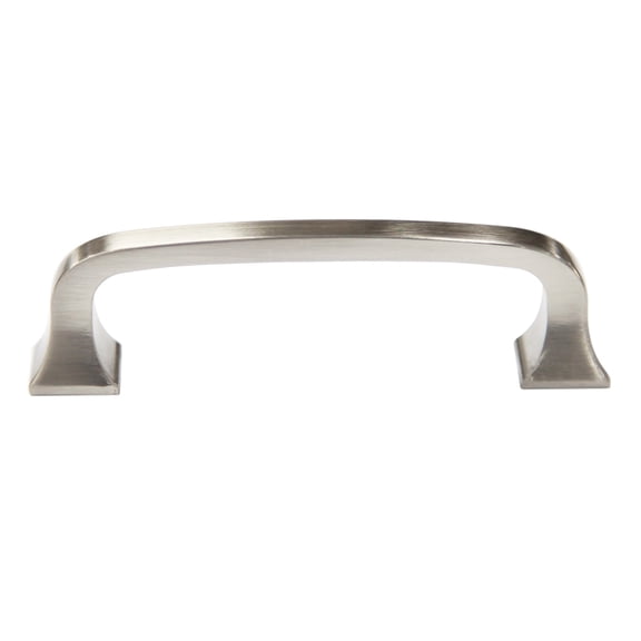 Mascot Hardware Square Base 3 In. (76Mm) Satin Nickel Drawer Pull (10-Pack) - Pack of 10