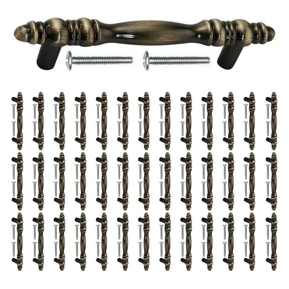 Mascot Hardware Trad Bar 3 In. (76Mm) Antique Brass Drawer Pull - Pack of 40