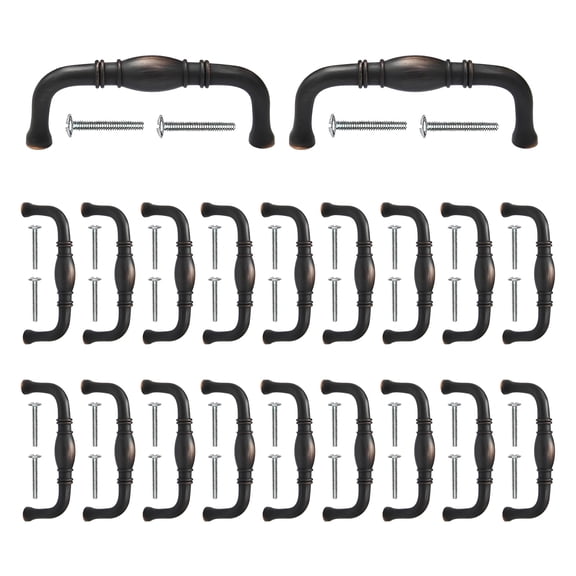 Mascot Hardware Traditional 3 In. (76Mm) Oil Rubbed Bronze Drawer Pull - Pack of 20