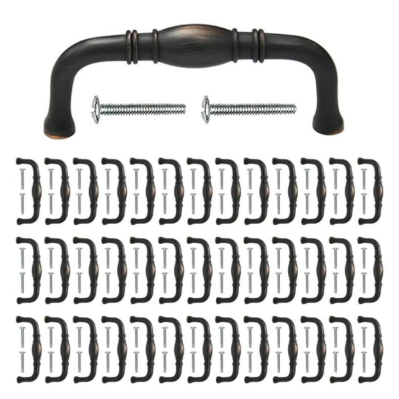 Mascot Hardware Traditional 3 In. (76Mm) Oil Rubbed Bronze Drawer Pull - Pack of 40