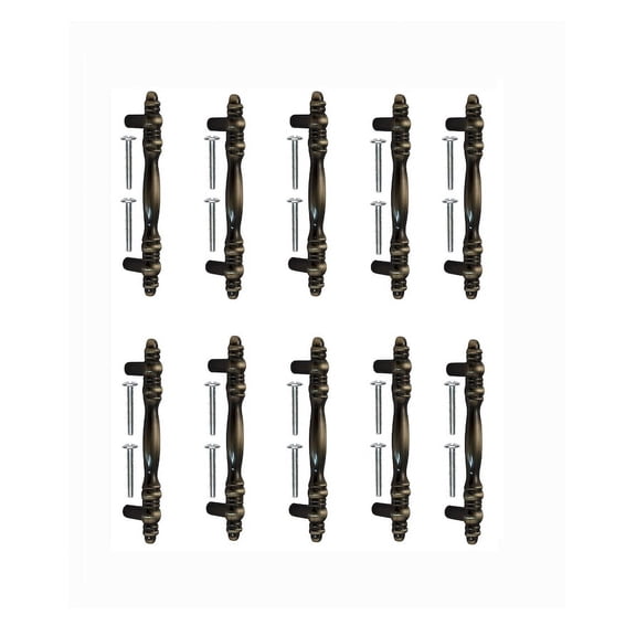 Mascot Hardware3" Drawer Pull Drop Bail Dresser Handle Drawer Knobs Pulls Handles Rustic Antique Bronze Cabinet Pull Handle Swing 75MM Pack of 10