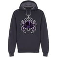 thumbnail image 1 of Mascot Spider Hanging On Web Hoodie Men -Image by Shutterstock, Male XX-Large, 1 of 2