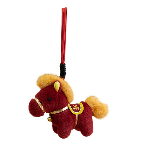 Mascot of The Year of Five Horses Plush Toys Horse Dolls Plush Toys Chinese Fashion Dolls, Hangs