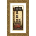 thumbnail image 1 of Masdeu, Montserrat 10x18 Gold Ornate Wood Framed with Double Matting Museum Art Print Titled - Flowers on the Boulevard III, 1 of 4