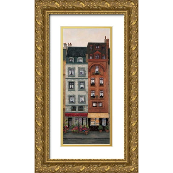Masdeu, Montserrat 10x18 Gold Ornate Wood Framed with Double Matting Museum Art Print Titled - La Floristeria I