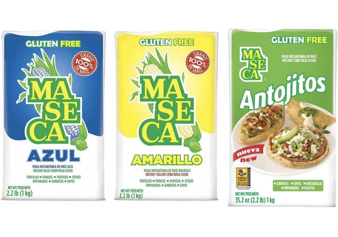Maseca Corn Instant Masa Flour Variety Pack of 3