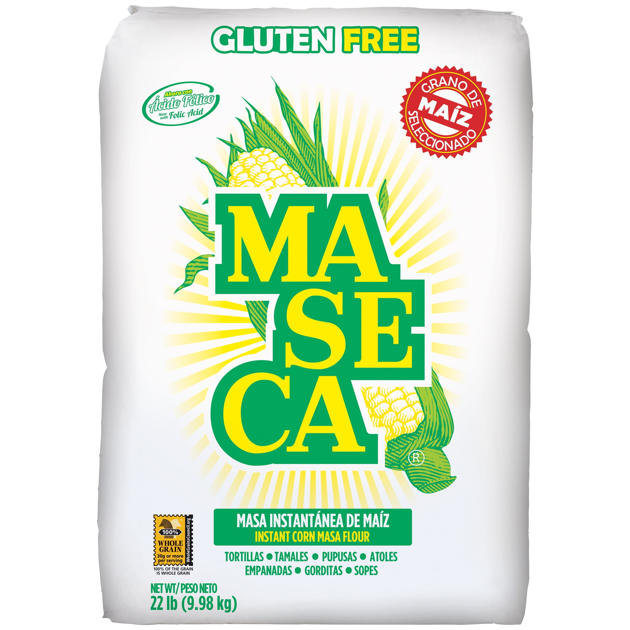 Maseca Gluten Free Instant Corn Masa Flour, 352 oz - Walmart.com