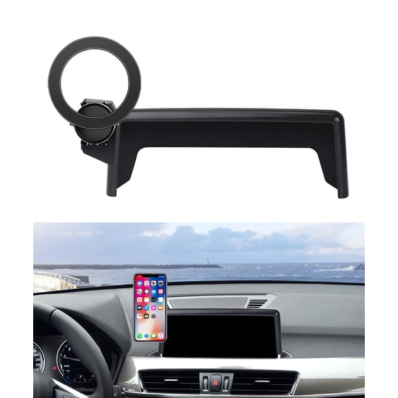 MaserWeller Car Phone Holder for 2016-2022 BMW X1 Accessories / 2018-2023 BMW X2 Accessories 8.8-inch Screen Fixed Clip, 360° Rotation Phone Mount Compatible with MagSafe, Cell Phone Holder