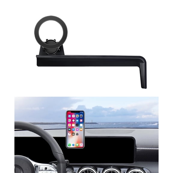 MaserWeller Car Phone Holder for 2019-2024 Mercedes Benz A-Class / B-Class / GLB / GLA / CLA / EQA / EQB Accessories 10.25-Inch Screen Fixed Clip, 360 Rotation Phone Mount Compatible with MagSafe
