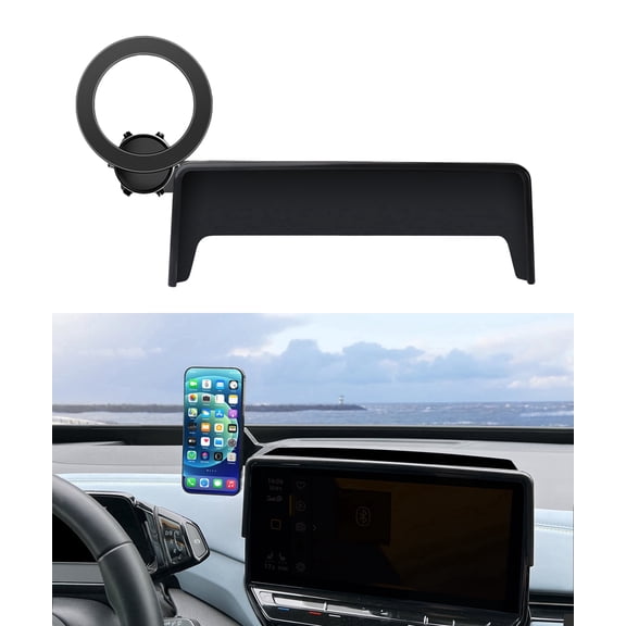 MaserWeller Car Phone Holder for 2021-2024 VW ID.4 ID4 Accessories 12-Inch Screen Fixed Clip, 360 Rotation Phone Mount Compatible with MagSafe, Cell Phone Holder that Does Not Affect Air Vent