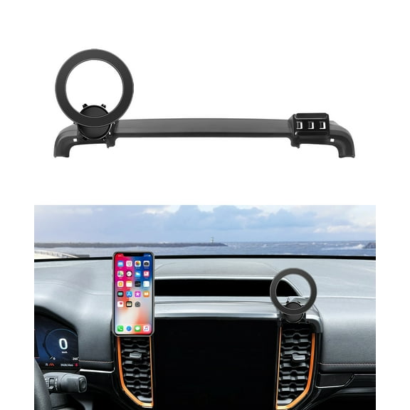 MaserWeller Car Phone Holder for 2023 2024 2025 Ford Ranger Accessories 12.1-Inch Screen Fixed Clip, 360 Rotation Phone Mount Compatible with MagSafe, Cell Phone Holder Does Not Affect Air Vent