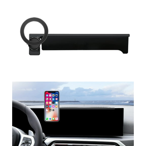 MaserWeller Car Phone Holder for 2023-2025 BMW 3 Series Accessories / 2024 BMW 4 Series Accessories 14.9-Inch Screen Fixed Clip, 360° Rotation Phone Mount Compatible with MagSafe, Cell Phone Holder