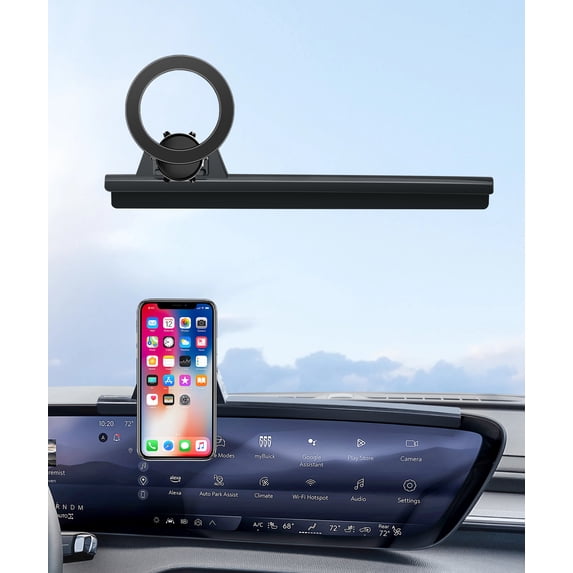 MaserWeller Car Phone Holder for 2025-2026 Buick Enclave Accessories 30-Inch Screen Fixed Clip, 360° Rotation Phone Mount Compatible with MagSafe, Cell Phone Holder Does Not Affect Air Vent