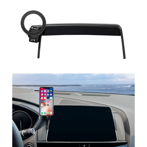 MaserWeller Car Phone Holder for Cadillac CT5 2020-2024 Accessories 10-Inch Screen Fixed Clip, 360° Rotation Phone Mount Compatible with MagSafe, Cell Phone Holder That Does Not Affect Air Vent
